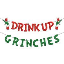 Decoração de Natal Banner Gollicce Drink Up Grinches