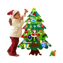 Decoração de Natal DIY em Feltro para Crianças - Papai Noel e Ornamentos