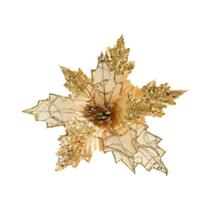 Decoração De Natal E Ano Novo Flores Artificiais Brilhantes Com Lantejoulas Simulação DIY Decoração
