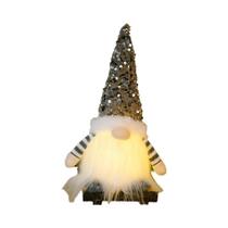 Decoração de Natal: Elfo Gnome de 30cm com Luz LED - Ideal para Casa e Presentes