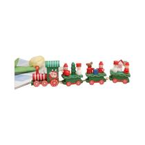 Decoração De Natal Em Madeira: Boneco De Neve De Gengibre, Árvore De Natal E Trem Miniatura Para Decoração De Natal Em Madeira: Boneco De Neve De Gengibre, Árvore De Natal E Trem Miniatura Para