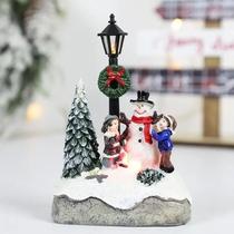 Decoração De Natal Em Resina Com Figuras De Vila Natalina, Neve E Agulhas De Pinheiro, Presente De Decoração De Natal Em Resina Com Figuras De Vila Natalina, Neve E Agulhas De Pinheiro, Presente De