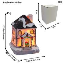 Decoração De Natal Em Resina Luminosa Colorida, Ornamento De Mesa, Figurinha Festiva