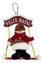 Decoracao De Natal Enfeite De Pendurar Boneco Papai Noel - Rio Master