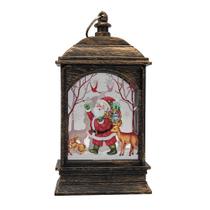 Decoração De Natal Enfeite Natalino Lamparina Led Papai Noel Para Sala Ornamentação