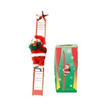 Decoração De Natal Infantil: Papai Noel Elétrico Subindo Escada Ornamento Festivo Para Festas E