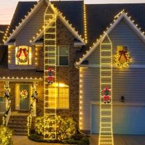 Decoração De Natal LED Papai Noel Subindo Escada 2025 Para Casa, Jardim, Quarto, Ornamento Para Decoração De Natal LED Papai Noel Subindo Escada 2025 Para Casa, Jardim, Quarto, Ornamento Para