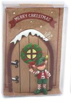 Decoração de Natal Magical Elf Door - Red Door Decoração de Natal Magical Elf Door - Red Door