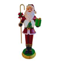 Decoração de Natal Papai Noel com Globo de Neve 31x14cm