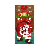 Decoração de Natal para Porta e Parede - Tapeçaria de Fundo para Festa de Ano Novo