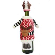 Decoração de Natal, roupas de rena, tampa de garrafa de vinho (2 unidades)