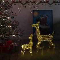 Decoração de Natal vidaXL Acrylic Reindeer Family +160 LED Decoração de Natal vidaXL Acrylic Reindeer Family +160 LED