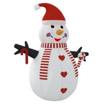 Decoração de Natal vidaXL inflável Snowman de 8 pés com LEDs Decoração de Natal vidaXL inflável Snowman de 8 pés com LEDs