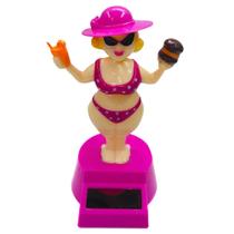 Decoração de painel de carro ikasus Shaking Girl Solar Toy Decoração de painel de carro ikasus Shaking Girl Solar Toy