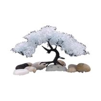 Decoração De Paisagem Para Aquário Em Forma De Floco De Neve Rosa, Simulação De Pinheiro, Ornamento