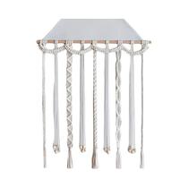 Decoração De Parede Artesanal Boho Com Franjas Para Exibição De Fotos Com 20 Clipes De Madeira Decoração De Parede Artesanal Boho Com Franjas Para Exibição De Fotos Com 20 Clipes De Madeira