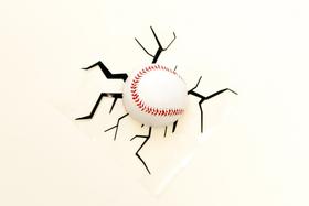 Decoração de Parede - Bolas Baseball 3D 310