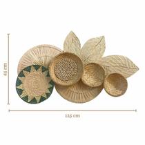 Decoração de Parede Cestaria Indígena Awei Verde