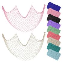Decoração de parede com rede de algodão ZUEXT 203x102 cm rosa bege