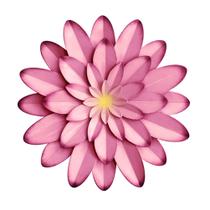 Decoração de parede de flores de metal AHYS 30 cm rosa para interior/exterior