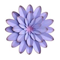 Decoração de parede de flores de metal AHYS 30 cm roxa para interior e exterior
