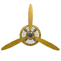 Decoração de parede de hélice de avião YOUKI, decoração de aviação, presentes para pilotos, esculturas de parede de hélice, arte de parede para cozinha, quarto, sala de estar, cozinha, banheiro, operada por bateria, metal. Bronze