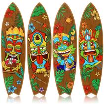 Decoração de parede de prancha de surf Blulu Tiki Decoração de praia de madeira Decoração de parede de prancha de surf Blulu Tiki Decoração de praia de madeira