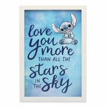 Decoração de parede Disney Lilo e Stitch Love You More Kids