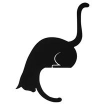 Decoração de parede em forma de animal Gancho Pingente Saco e porta-chaves Metal Cat