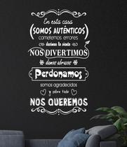 Decoração de parede Frase Somos Autênticos nos queremos