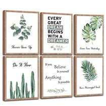 Decoração de parede KIOSSUT FRAMED Inspirational Set de 6 20x25cm