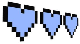 Decoração de parede Kubik Letters Pixel Heart 8-Bit Videogames Decoração de parede Kubik Letters Pixel Heart 8-Bit Videogames