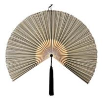 Decoração de Parede Leque de Bambu Japonês ChumDecor 122 cm Cinza Decoração de Parede Leque de Bambu Japonês ChumDecor 122 cm Cinza