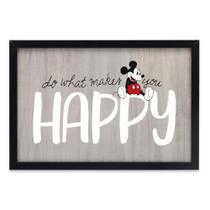 Decoração de parede Open Road Brands Disney Mickey Mouse Wood Frame Decoração de parede Open Road Brands Disney Mickey Mouse Wood Frame