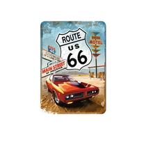 Decoração de parede Vintage Iron Route 66 para bar, garagem ou casa