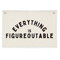 Decoração de parede Wheatwin Everything is Figureoutable 50x75cm Decoração de parede Wheatwin Everything is Figureoutable 50x75cm