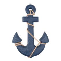 Decoração de parede Wooden Anchor Meching 19,5x33cm em estilo náutico