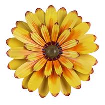 Decoração de parede YEAHOME Metal Flower Girassol 40cm Amarelo Decoração de parede YEAHOME Metal Flower Girassol 40cm Amarelo