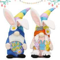 Decoração de Pelúcia Coelhinhos Gnomo de Páscoa Lovinland 34 cm de Altura Decoração de Pelúcia Coelhinhos Gnomo de Páscoa Lovinland 34 cm de Altura