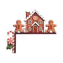 Decoração De Porta De Madeira Do Papai Noel, Ornamento De Árvore De Natal, Decoração De Casa Para O