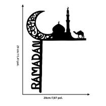 Decoração De Porta Em Forma De Lua, Ornamentos Pendentes Para O Eid Mubarak, Presente De Feliz Decoração De Porta Em Forma De Lua, Ornamentos Pendentes Para O Eid Mubarak, Presente De Feliz