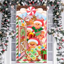 Decoração de Porta HABDJILTY - Casa de Pão de Mel de Natal