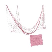 Decoração De Rede De Pesca Montada Na Parede Com Tema De Praia E Conchas, Simplicidade Para Festas E