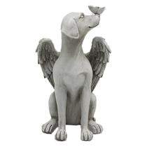 Decoração de resina sintética Naroote Dog Angel Statue Decoração de resina sintética Naroote Dog Angel Statue
