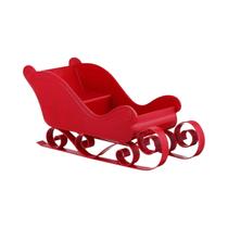Decoração De Trenó Do Papai Noel Vermelho Para Decorações De Férias E Festas