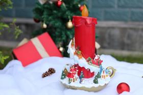 Decoração de vela de Natal iluminada Hi-Line Gift Ltd 33 cm para interior