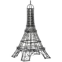 Decoração de Vela Torre Eiffel em Metal 39cm Altura