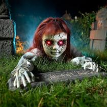 Decoração de zumbi de Halloween ao ar livre TW SHINE 40" ativada por som