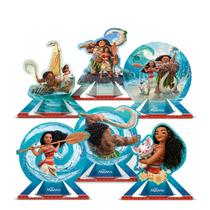 Decoração Display De Mesa Enfeites Tema Moana