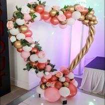 Decoração do casamento em forma de coração balão stand = 5pcs 35cm sti